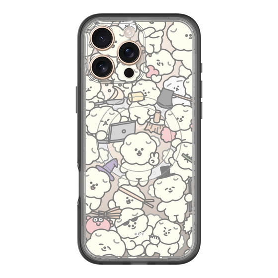 Slim Protection Premium Case with MagSafe［ Mossari Mosao - Fluffy - Clear ］