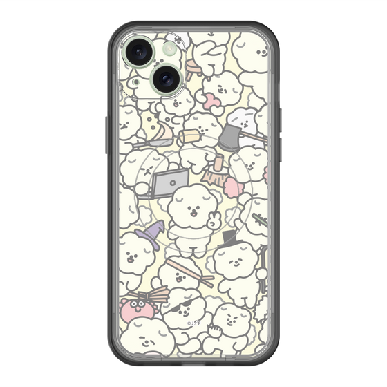 Slim Protection Premium Case with MagSafe［ Mossari Mosao - Fluffy - Beige ］