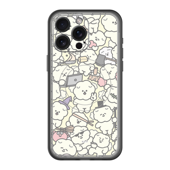 Slim Protection Premium Case with MagSafe［ Mossari Mosao - Fluffy - Beige ］