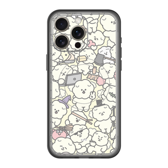 Slim Protection Premium Case with MagSafe［ Mossari Mosao - Fluffy - Beige ］