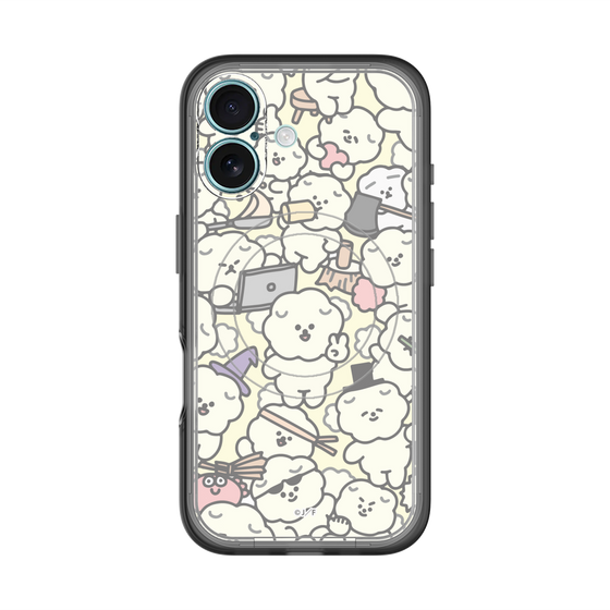 Slim Protection Premium Case with MagSafe［ Mossari Mosao - Fluffy - Beige ］