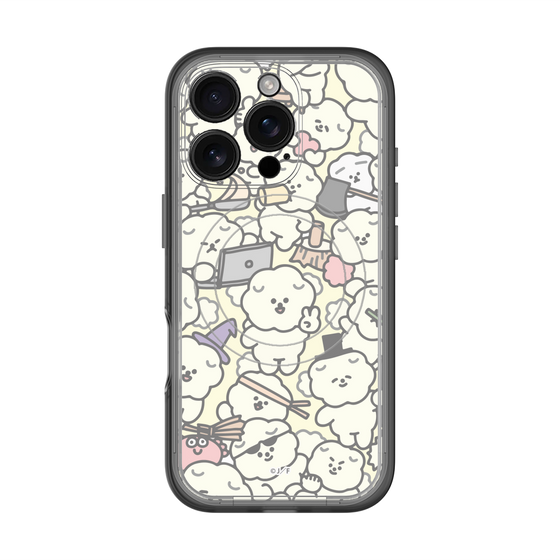 Slim Protection Premium Case with MagSafe［ Mossari Mosao - Fluffy - Beige ］