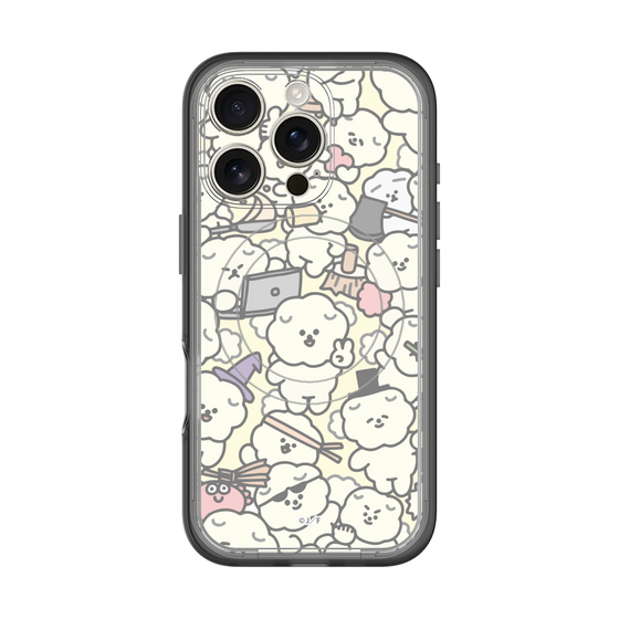Slim Protection Premium Case with MagSafe［ Mossari Mosao - Fluffy - Beige ］