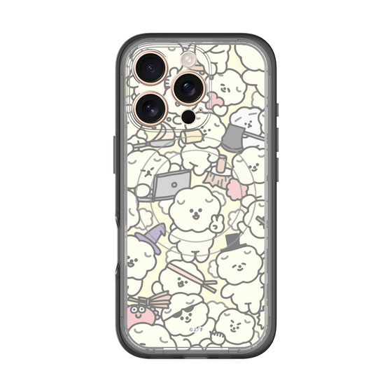 Slim Protection Premium Case with MagSafe［ Mossari Mosao - Fluffy - Beige ］