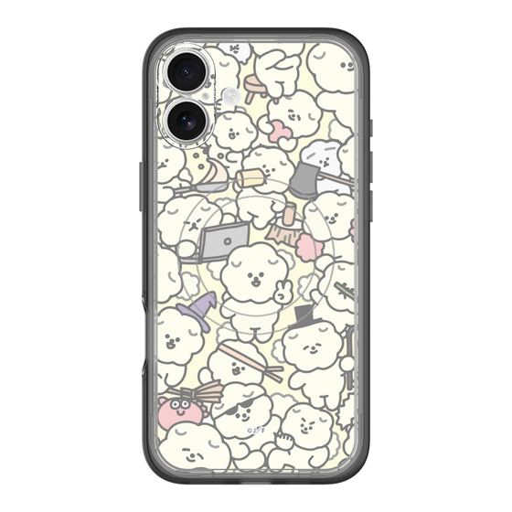 Slim Protection Premium Case with MagSafe［ Mossari Mosao - Fluffy - Beige ］