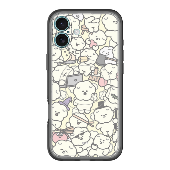 Slim Protection Premium Case with MagSafe［ Mossari Mosao - Fluffy - Beige ］