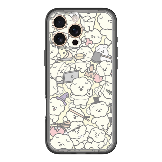 Slim Protection Premium Case with MagSafe［ Mossari Mosao - Fluffy - Beige ］