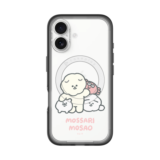 Slim Protection Premium Case with MagSafe［ Mossari Mosao - Everyone Together - Clear ］