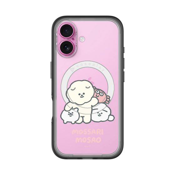Slim Protection Premium Case with MagSafe［ Mossari Mosao - Everyone Together - Clear ］