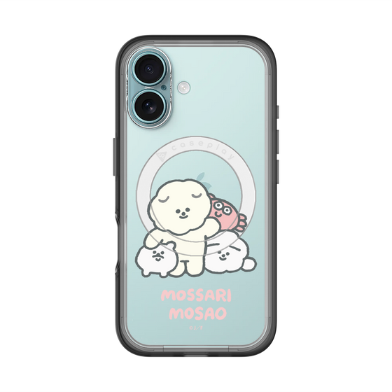 Slim Protection Premium Case with MagSafe［ Mossari Mosao - Everyone Together - Clear ］