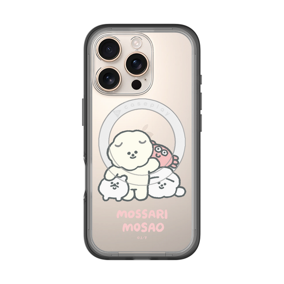 Slim Protection Premium Case with MagSafe［ Mossari Mosao - Everyone Together - Clear ］