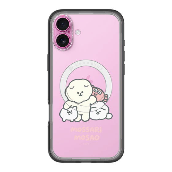 Slim Protection Premium Case with MagSafe［ Mossari Mosao - Everyone Together - Clear ］