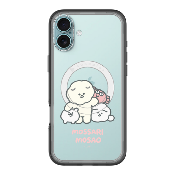 Slim Protection Premium Case with MagSafe［ Mossari Mosao - Everyone Together - Clear ］