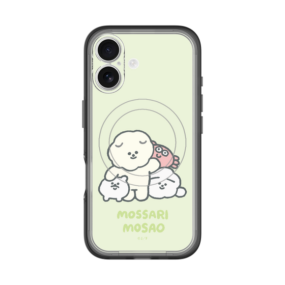 Slim Protection Premium Case with MagSafe［ Mossari Mosao - Everyone Together - Green ］