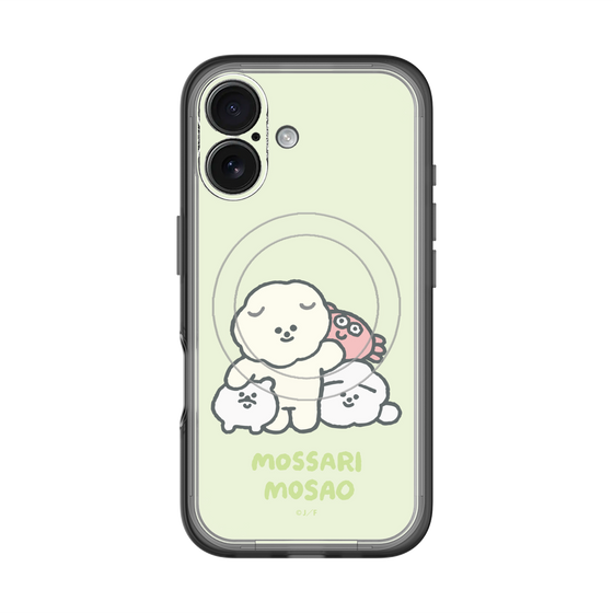 Slim Protection Premium Case with MagSafe［ Mossari Mosao - Everyone Together - Green ］