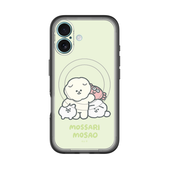 Slim Protection Premium Case with MagSafe［ Mossari Mosao - Everyone Together - Green ］