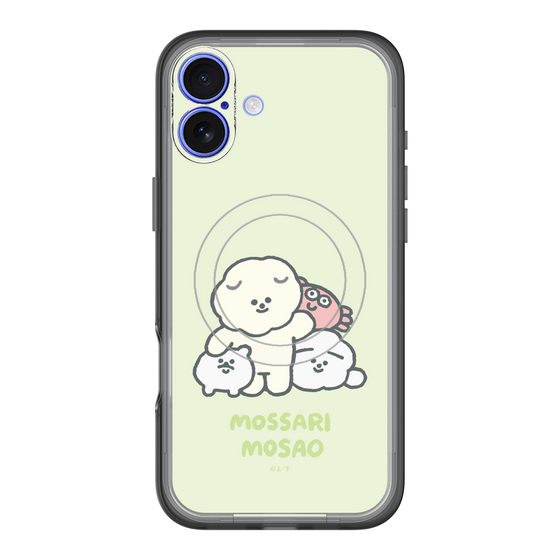 Slim Protection Premium Case with MagSafe［ Mossari Mosao - Everyone Together - Green ］