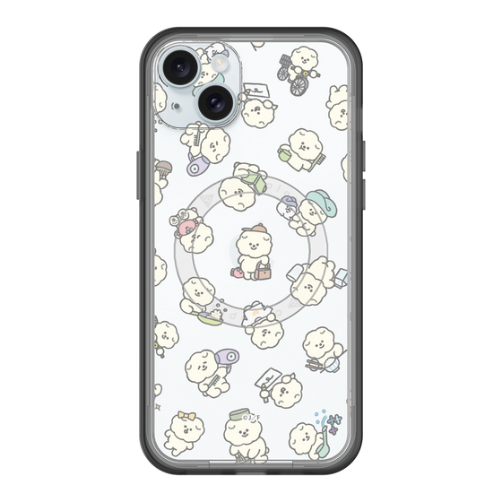 Slim Protection Premium Case with MagSafe［ Mossari Mosao - Lots of Mosao - Clear ］