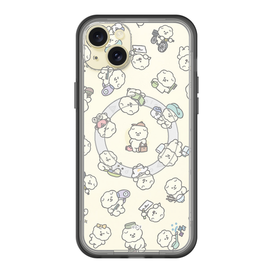 Slim Protection Premium Case with MagSafe［ Mossari Mosao - Lots of Mosao - Clear ］