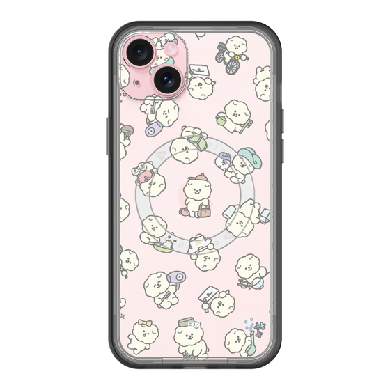 Slim Protection Premium Case with MagSafe［ Mossari Mosao - Lots of Mosao - Clear ］