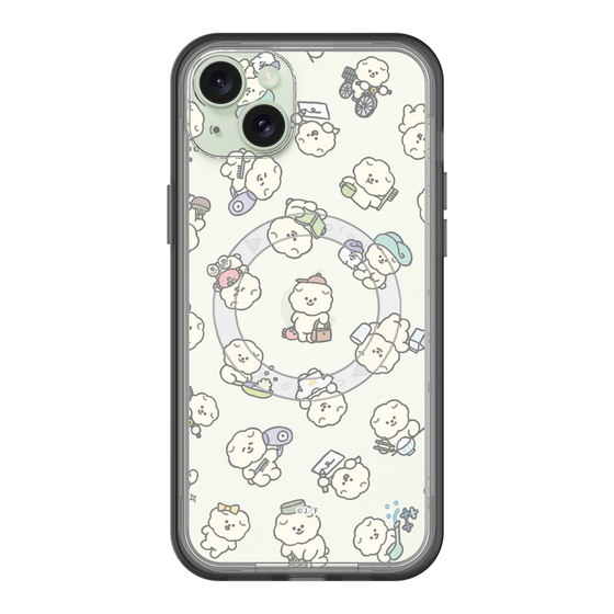 Slim Protection Premium Case with MagSafe［ Mossari Mosao - Lots of Mosao - Clear ］