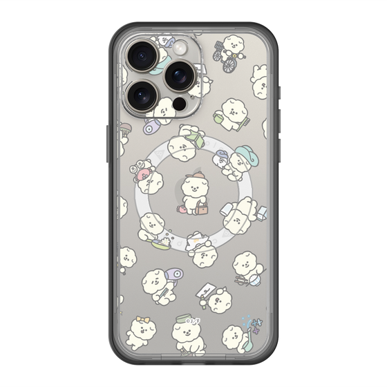 Slim Protection Premium Case with MagSafe［ Mossari Mosao - Lots of Mosao - Clear ］
