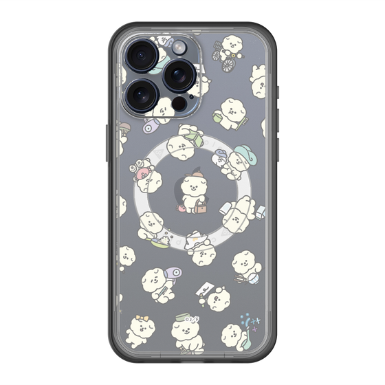 Slim Protection Premium Case with MagSafe［ Mossari Mosao - Lots of Mosao - Clear ］