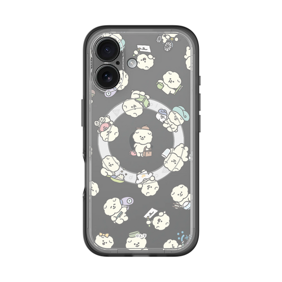 Slim Protection Premium Case with MagSafe［ Mossari Mosao - Lots of Mosao - Clear ］