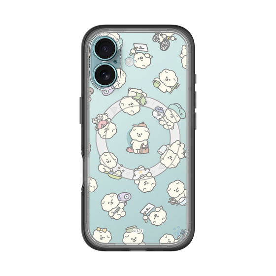 Slim Protection Premium Case with MagSafe［ Mossari Mosao - Lots of Mosao - Clear ］