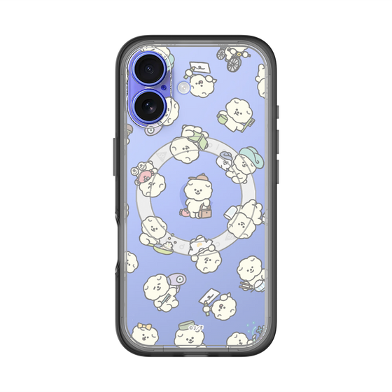 Slim Protection Premium Case with MagSafe［ Mossari Mosao - Lots of Mosao - Clear ］