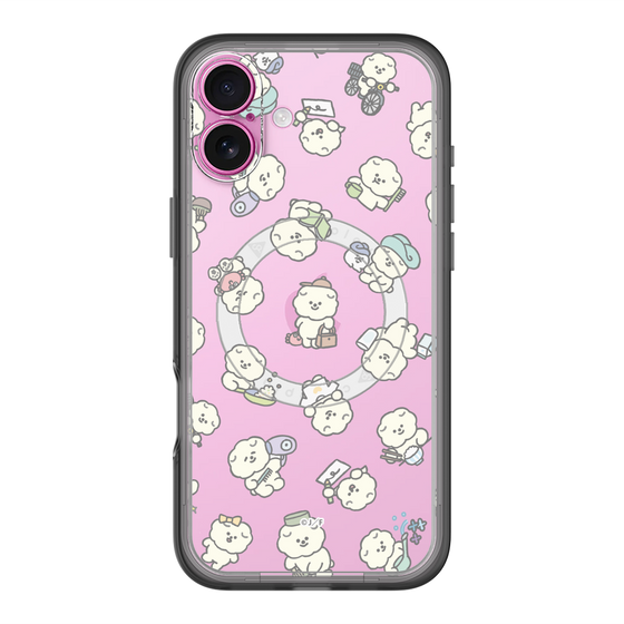 Slim Protection Premium Case with MagSafe［ Mossari Mosao - Lots of Mosao - Clear ］