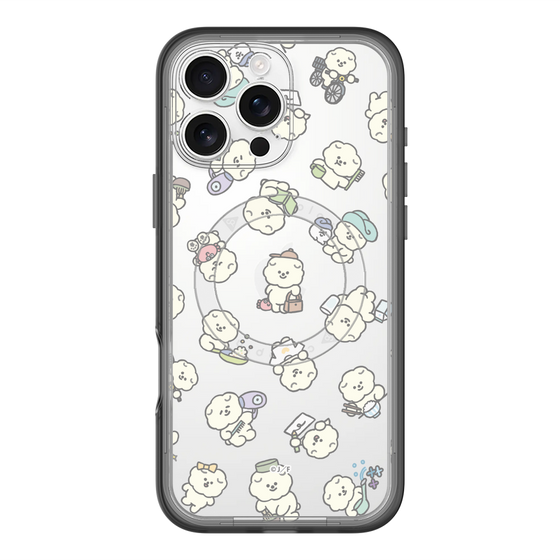 Slim Protection Premium Case with MagSafe［ Mossari Mosao - Lots of Mosao - Clear ］