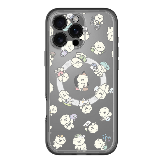 Slim Protection Premium Case with MagSafe［ Mossari Mosao - Lots of Mosao - Clear ］