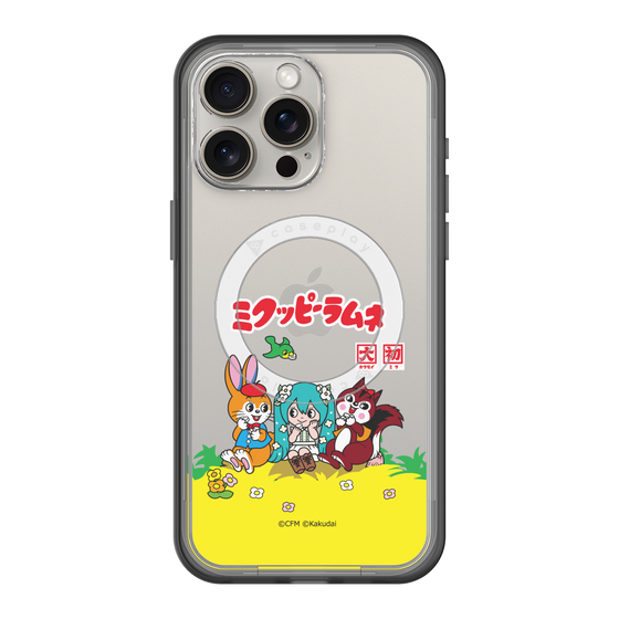 Slim Protection Premium Case with MagSafe［ Hatsune Miku × Kuppy Ramune – Package – Clear ］