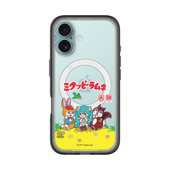 Slim Protection Premium Case with MagSafe［ Hatsune Miku × Kuppy Ramune – Package – Clear ］