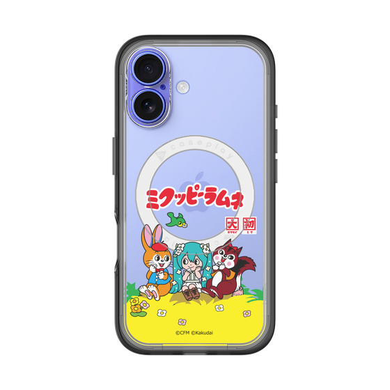 Slim Protection Premium Case with MagSafe［ Hatsune Miku × Kuppy Ramune – Package – Clear ］