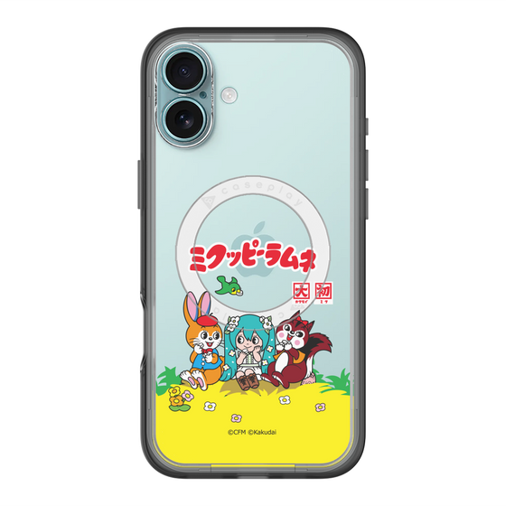Slim Protection Premium Case with MagSafe［ Hatsune Miku × Kuppy Ramune – Package – Clear ］