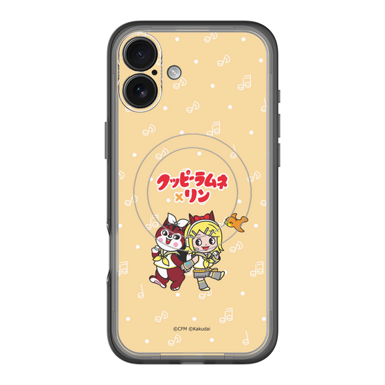 Slim Protection Premium Case with MagSafe［ Hatsune Miku × Kuppy Ramune – Kagamine Rin × Ram – Chibi Illustration ］