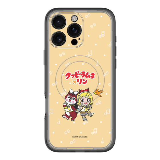Slim Protection Premium Case with MagSafe［ Hatsune Miku × Kuppy Ramune – Kagamine Rin × Ram – Chibi Illustration ］