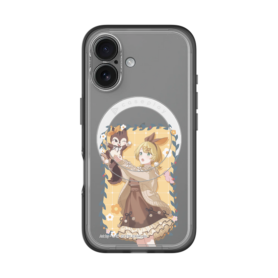 Slim Protection Premium Case with MagSafe［ Hatsune Miku × Kuppy Ramune – Kagamine Rin × Ram – Full-body Illustration 1 ］