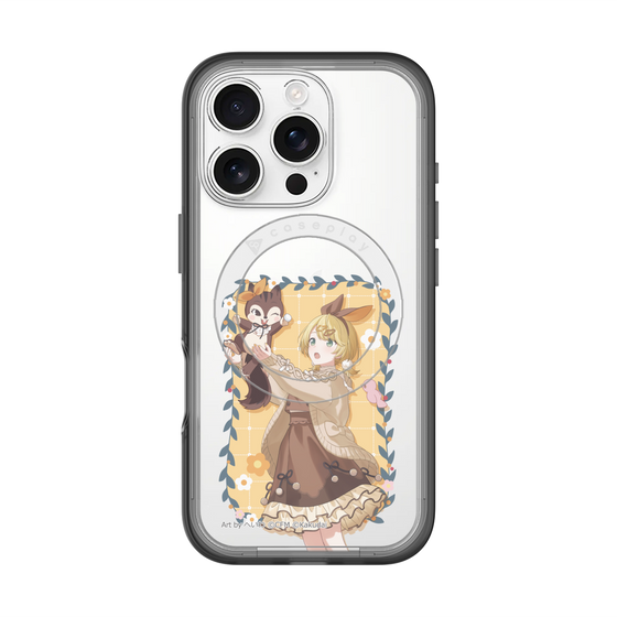 Slim Protection Premium Case with MagSafe［ Hatsune Miku × Kuppy Ramune – Kagamine Rin × Ram – Full-body Illustration 1 ］