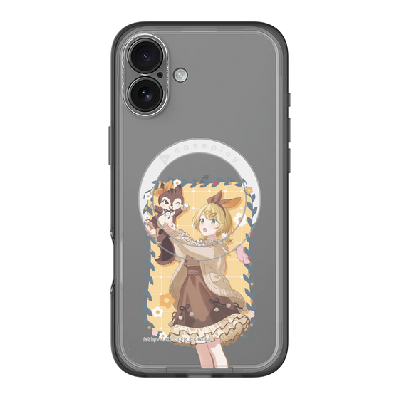 Slim Protection Premium Case with MagSafe［ Hatsune Miku × Kuppy Ramune – Kagamine Rin × Ram – Full-body Illustration 1 ］