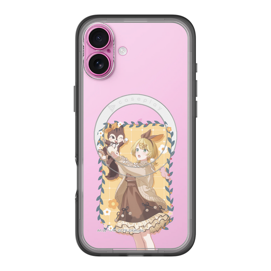 Slim Protection Premium Case with MagSafe［ Hatsune Miku × Kuppy Ramune – Kagamine Rin × Ram – Full-body Illustration 1 ］