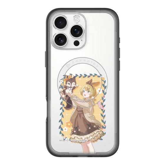 Slim Protection Premium Case with MagSafe［ Hatsune Miku × Kuppy Ramune – Kagamine Rin × Ram – Full-body Illustration 1 ］