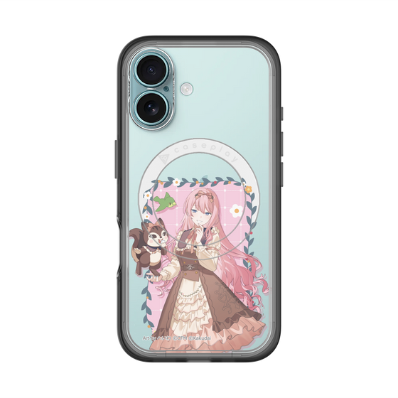 Slim Protection Premium Case with MagSafe［ Hatsune Miku × Kuppy Ramune – Megurine Luka × Ram – Full-body Illustration 1 ］