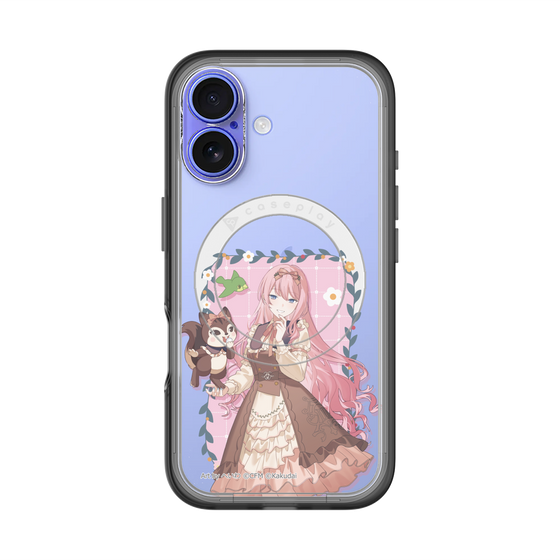 Slim Protection Premium Case with MagSafe［ Hatsune Miku × Kuppy Ramune – Megurine Luka × Ram – Full-body Illustration 1 ］