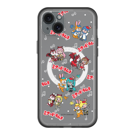 Slim Protection Premium Case with MagSafe［ Hatsune Miku × Kuppy Ramune – Overall Pattern ］