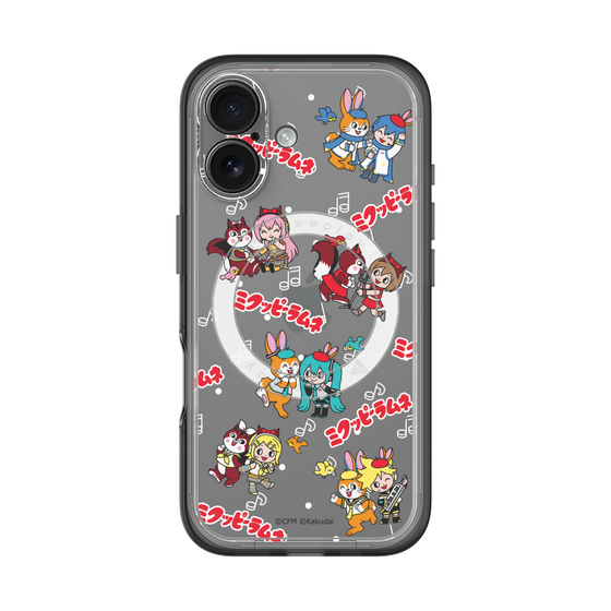 Slim Protection Premium Case with MagSafe［ Hatsune Miku × Kuppy Ramune – Overall Pattern ］