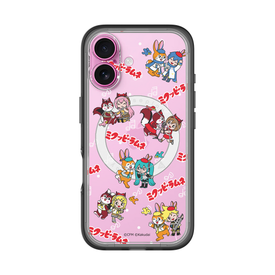 Slim Protection Premium Case with MagSafe［ Hatsune Miku × Kuppy Ramune – Overall Pattern ］