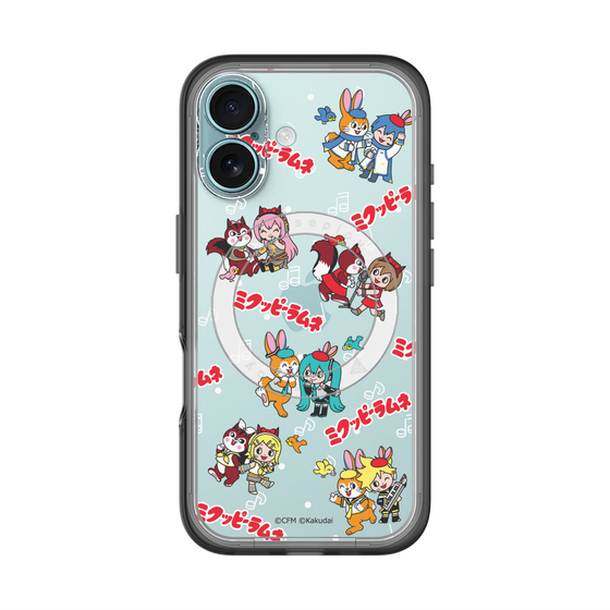 Slim Protection Premium Case with MagSafe［ Hatsune Miku × Kuppy Ramune – Overall Pattern ］